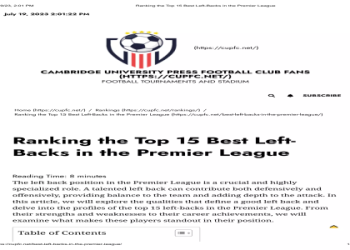 7 Ultimate Secrets Every Left Back Footballer Must Know to Dominate the Game